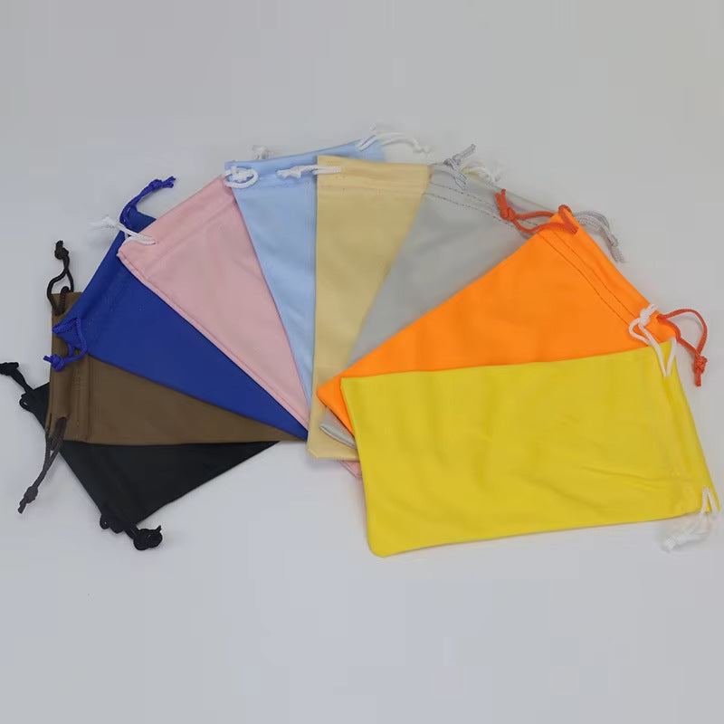 Microfiber Glasses Pouch, Portable Soft Eyeglasses Storage Bag, Simple Travel Sleeve for Myopia Glasses & Sunglasses