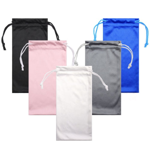 Microfiber Glasses Pouch, Portable Soft Eyeglasses Storage Bag, Simple Travel Sleeve for Myopia Glasses & Sunglasses